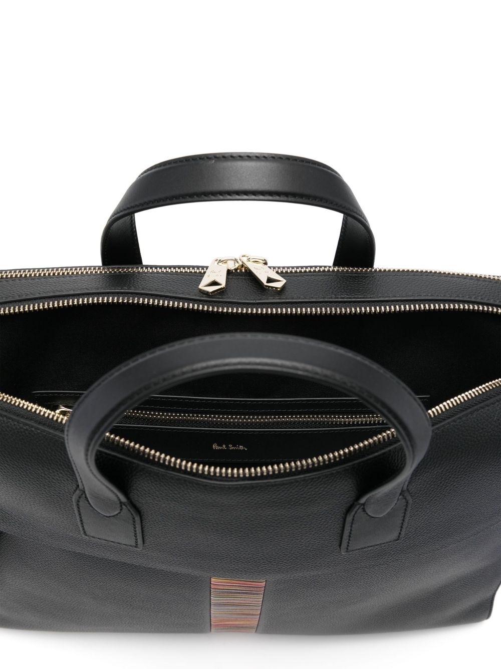 Signature Stripe briefcase - 5