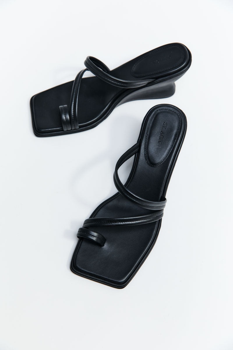 Soft Strap Contour Wedge - Black - 3