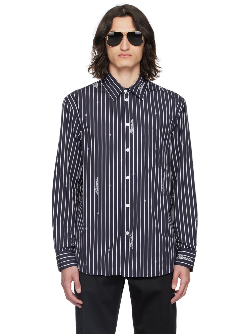 Navy Nautical Stripe Shirt - 1