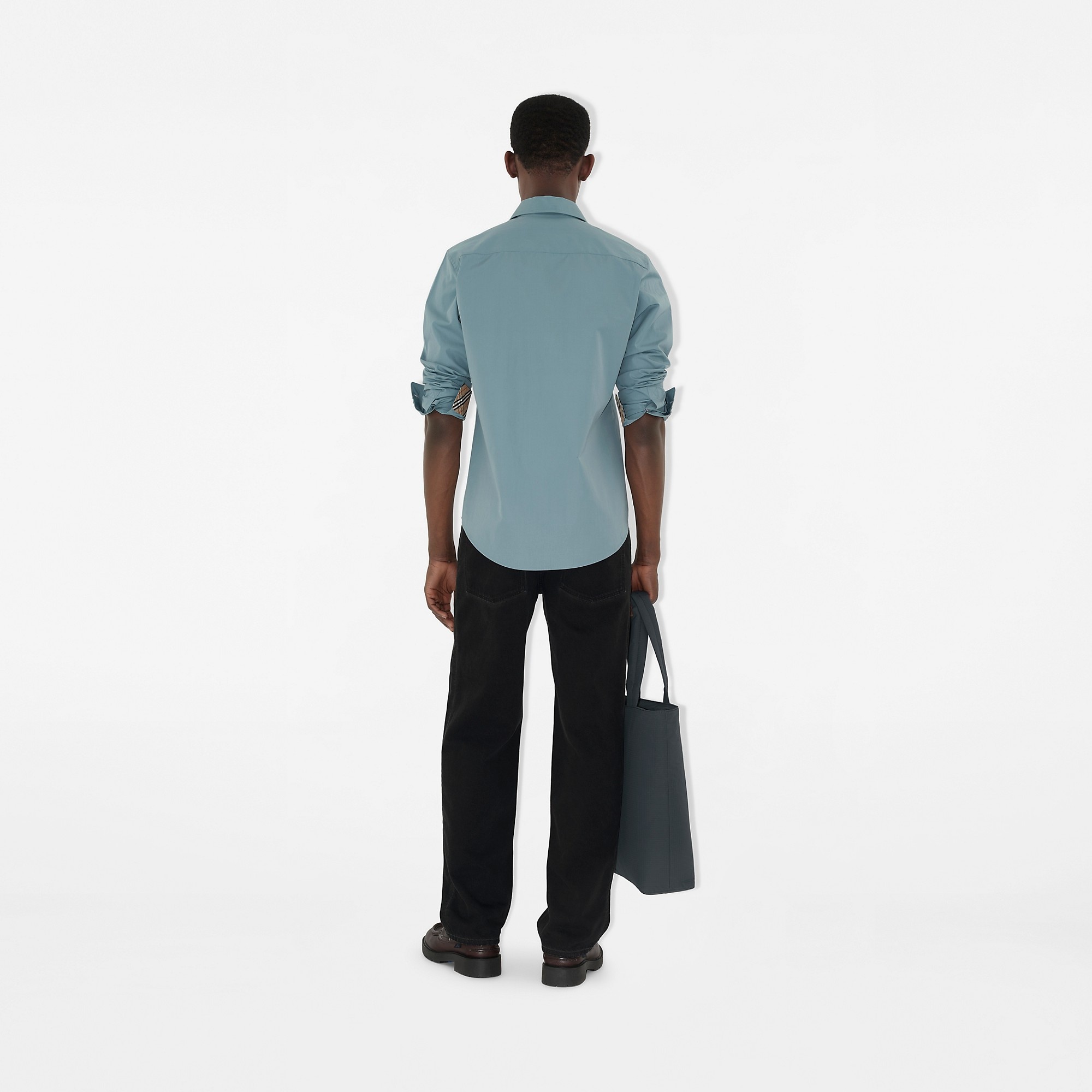 Slim Fit Cotton Poplin Shirt - 4
