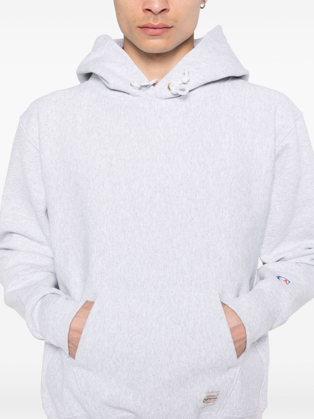 logo-embroidered hoodie - 5