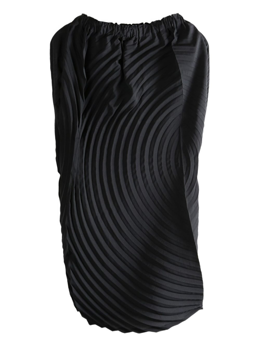 Paper Bag Pleats circular midi skirt - 4