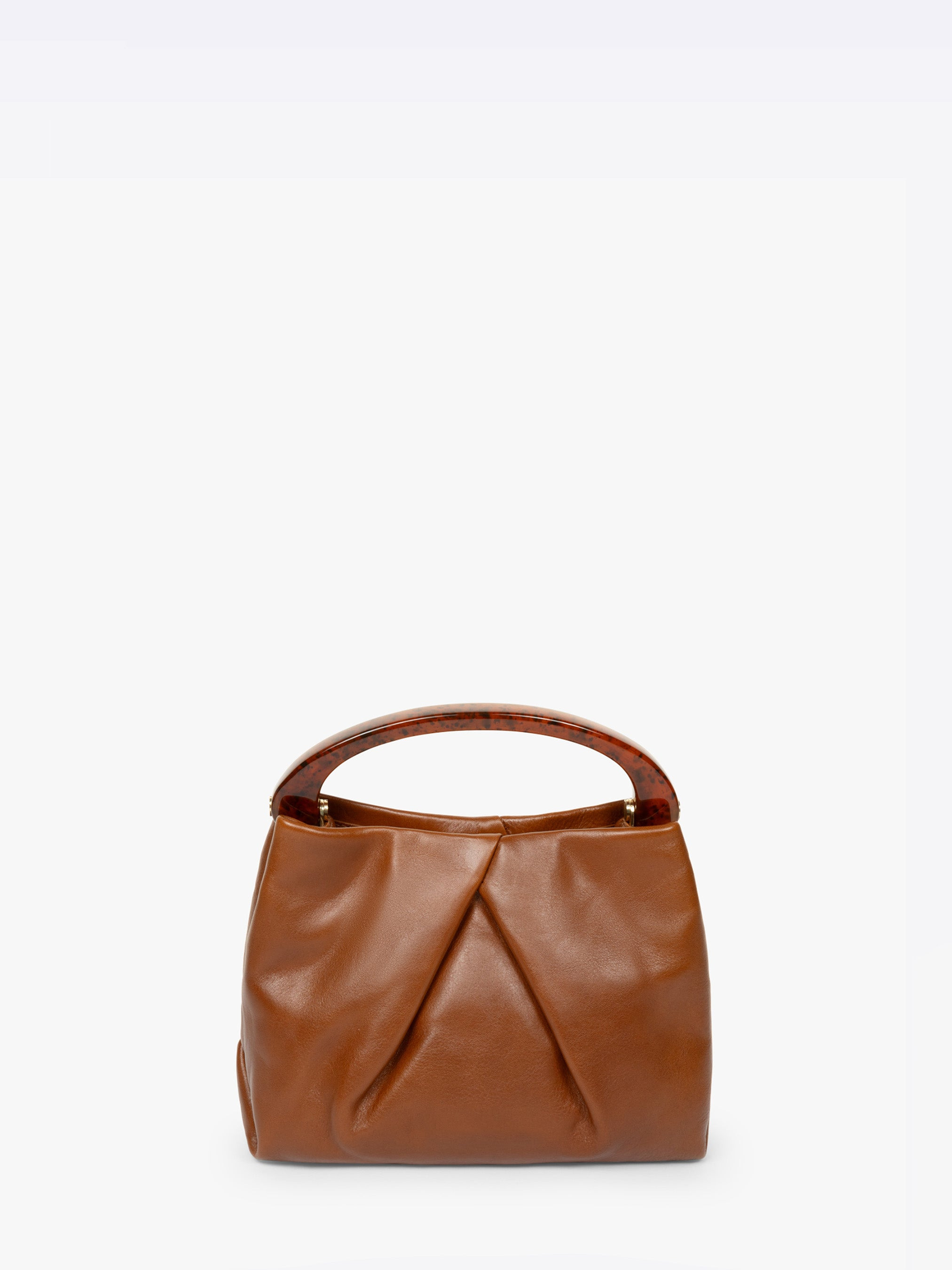 SMALL PLEATED LEATHER BAG - 2