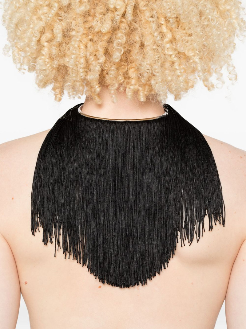 Jil Sander cord-fringe necklace outlook