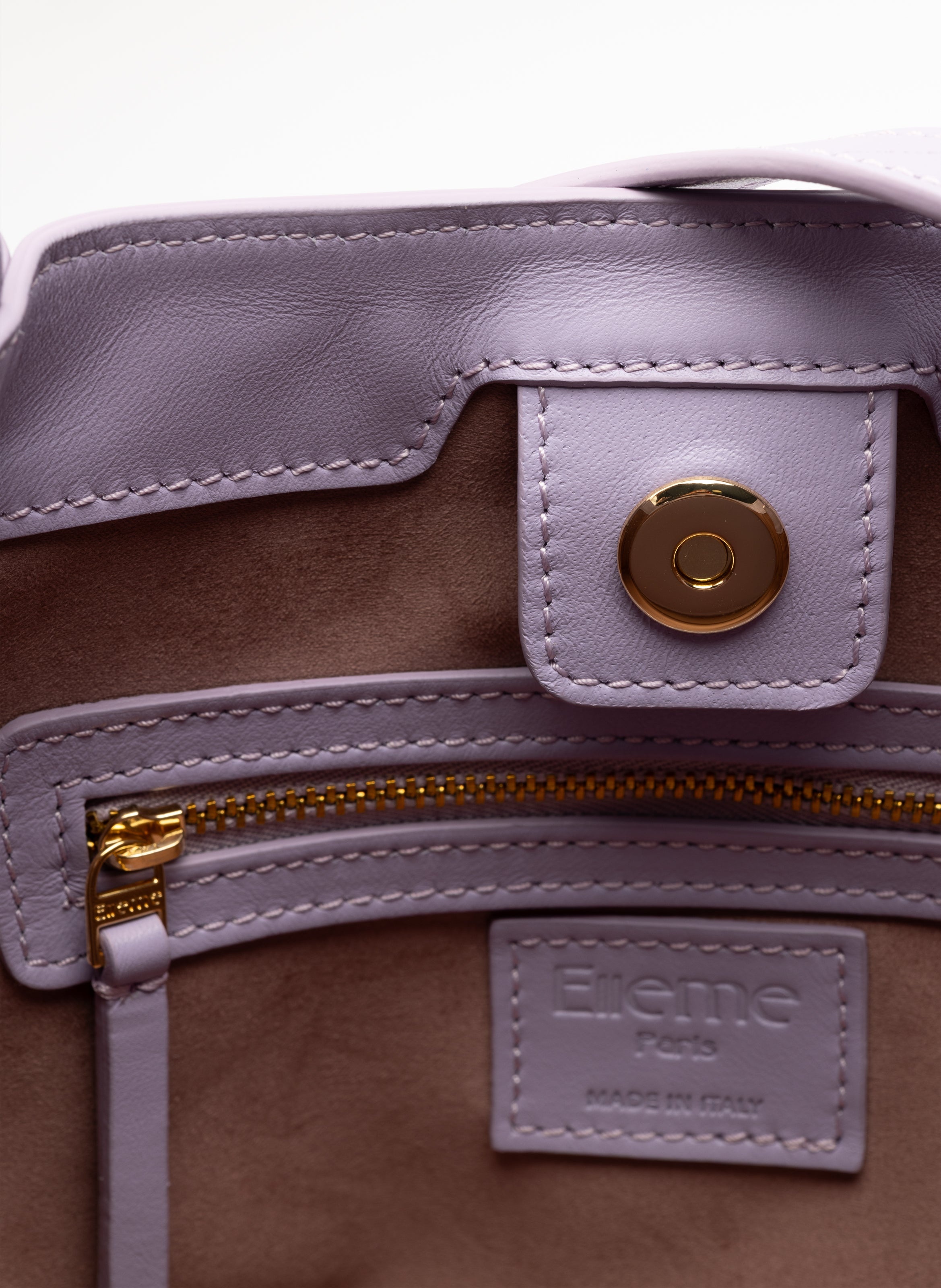 Dimple Tote Pebbled Leather Lilac - 4