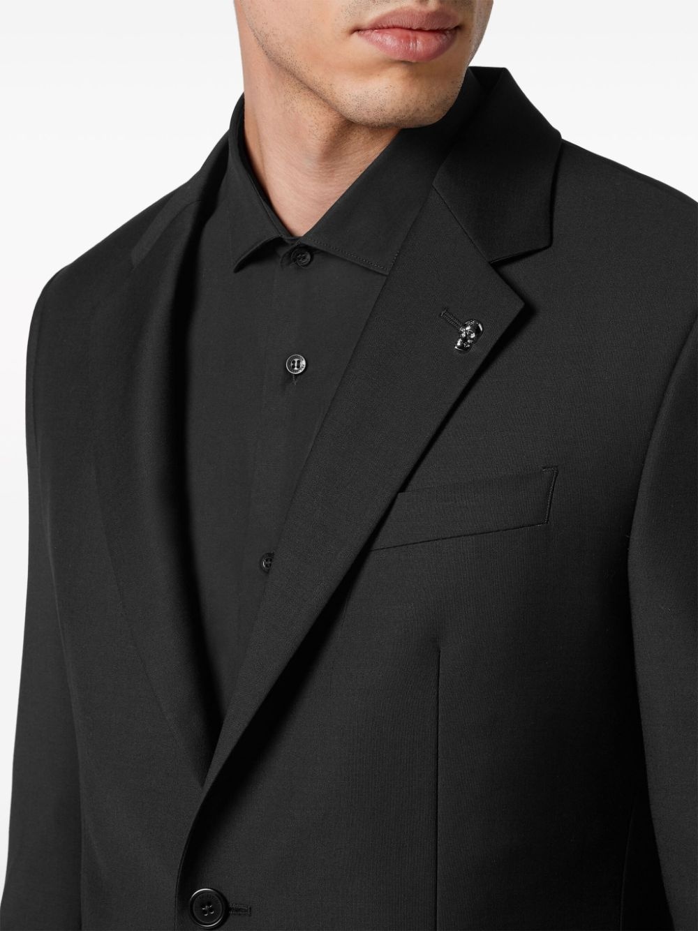 single-breasted blazer - 10