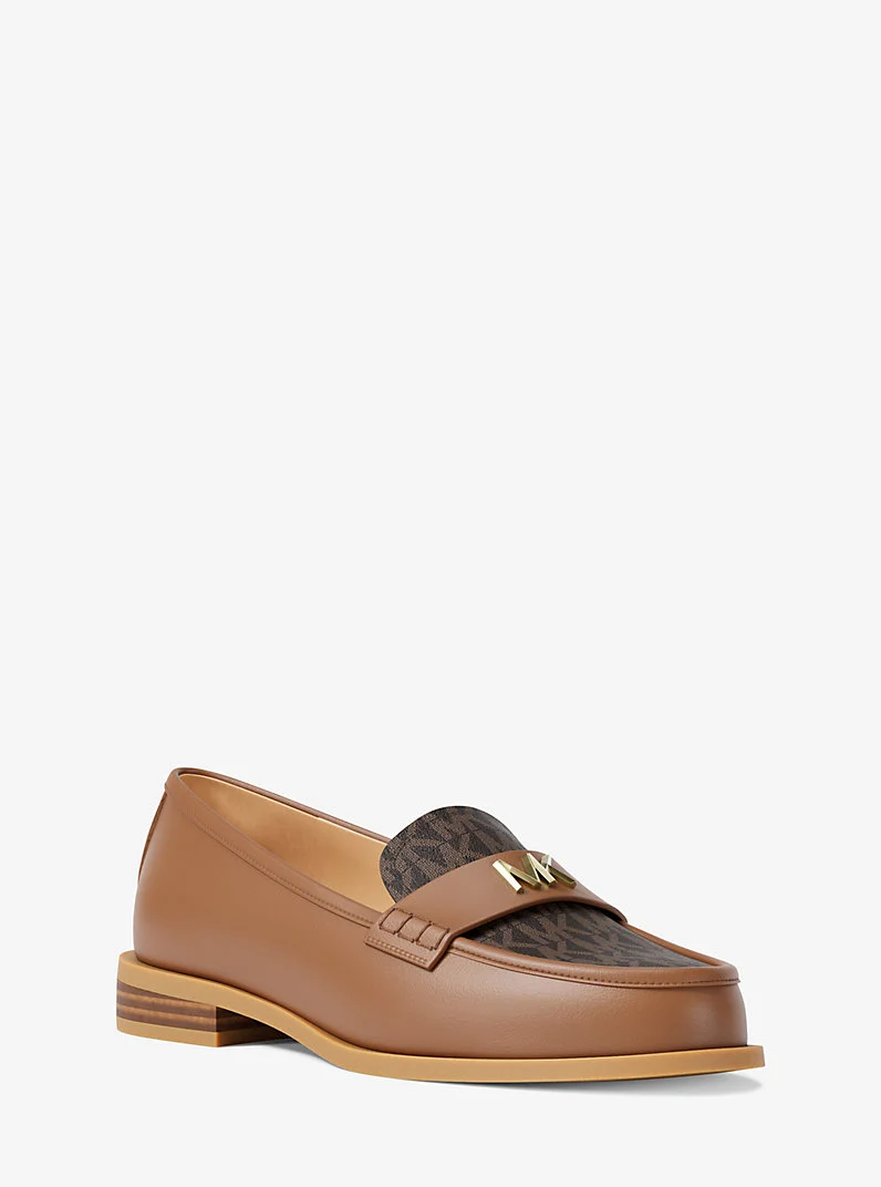 Lex Leather and Signature Logo Loafer - 1
