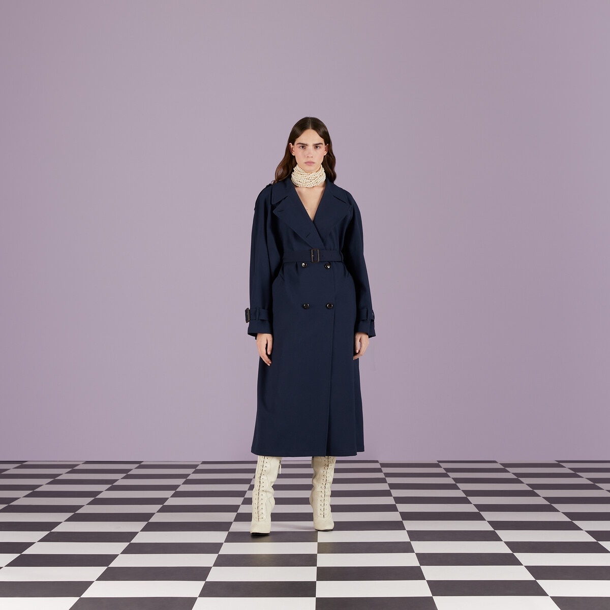 Wool comfort trench coat - 6