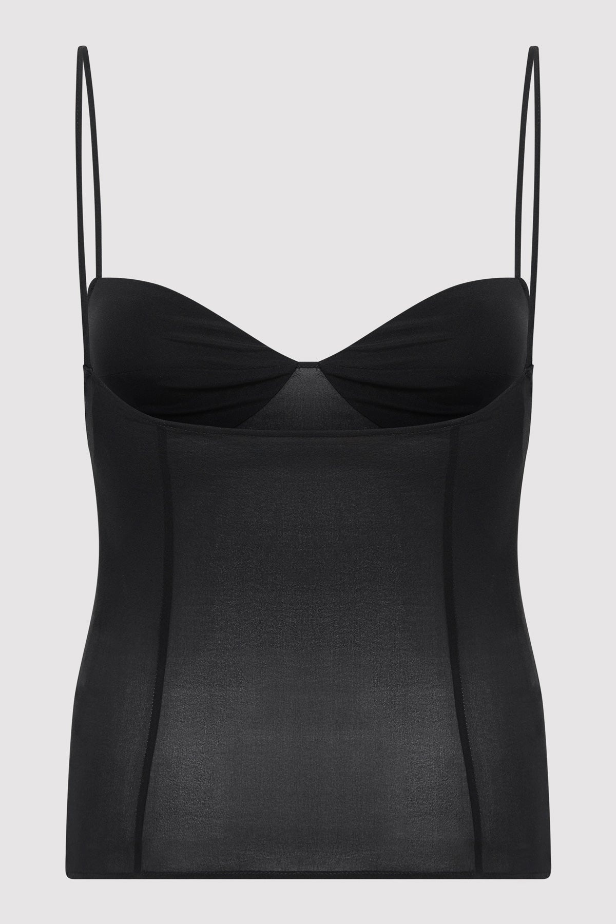 Silk Cami - Black - 8