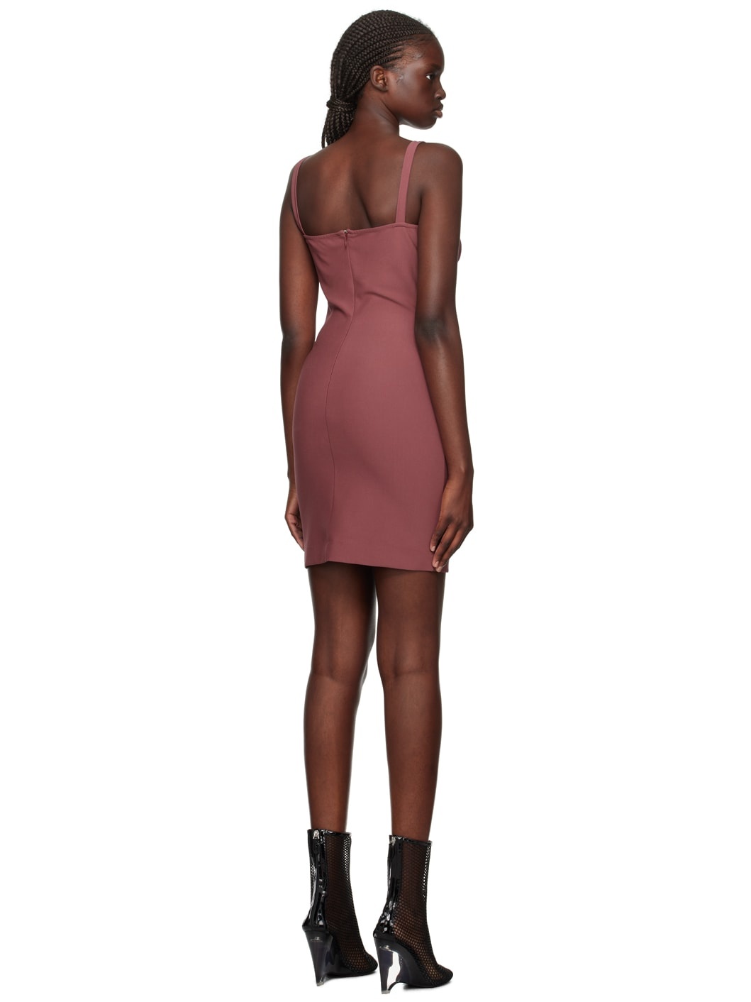 Pink Asymmetrical Minidress - 3