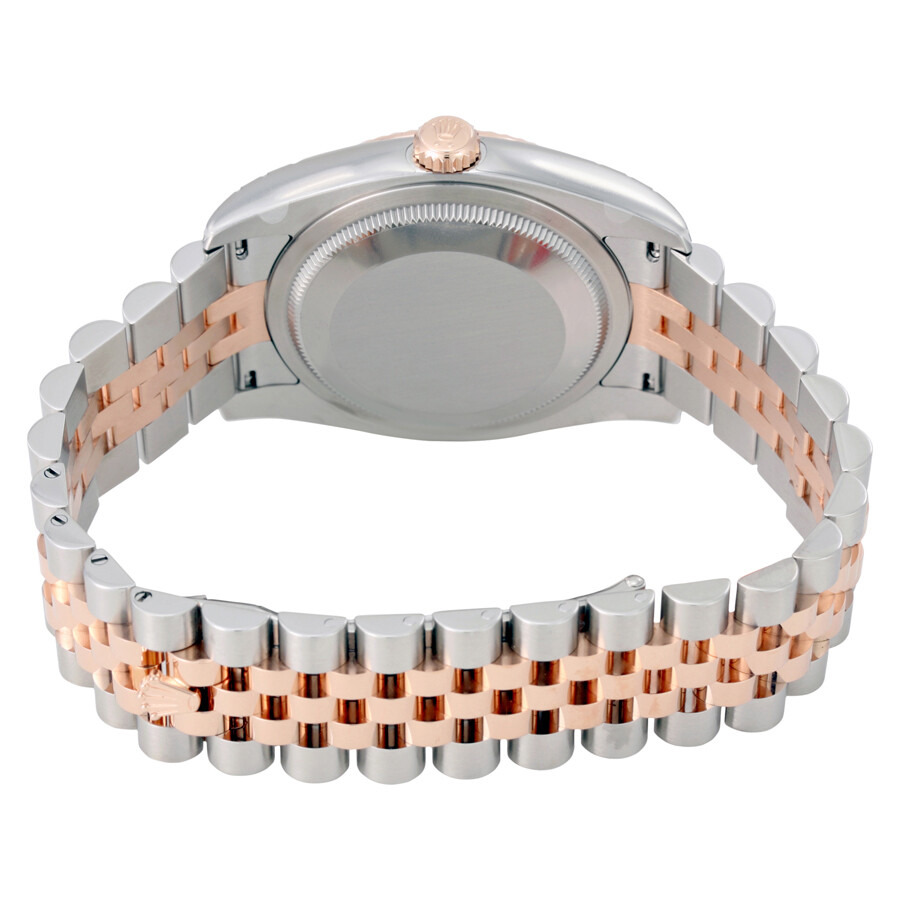 Rolex Oyster Perpetual Datejust 36 White Dial Stainless Steel and 18K Everose Gold Jubilee Bracelet  - 3