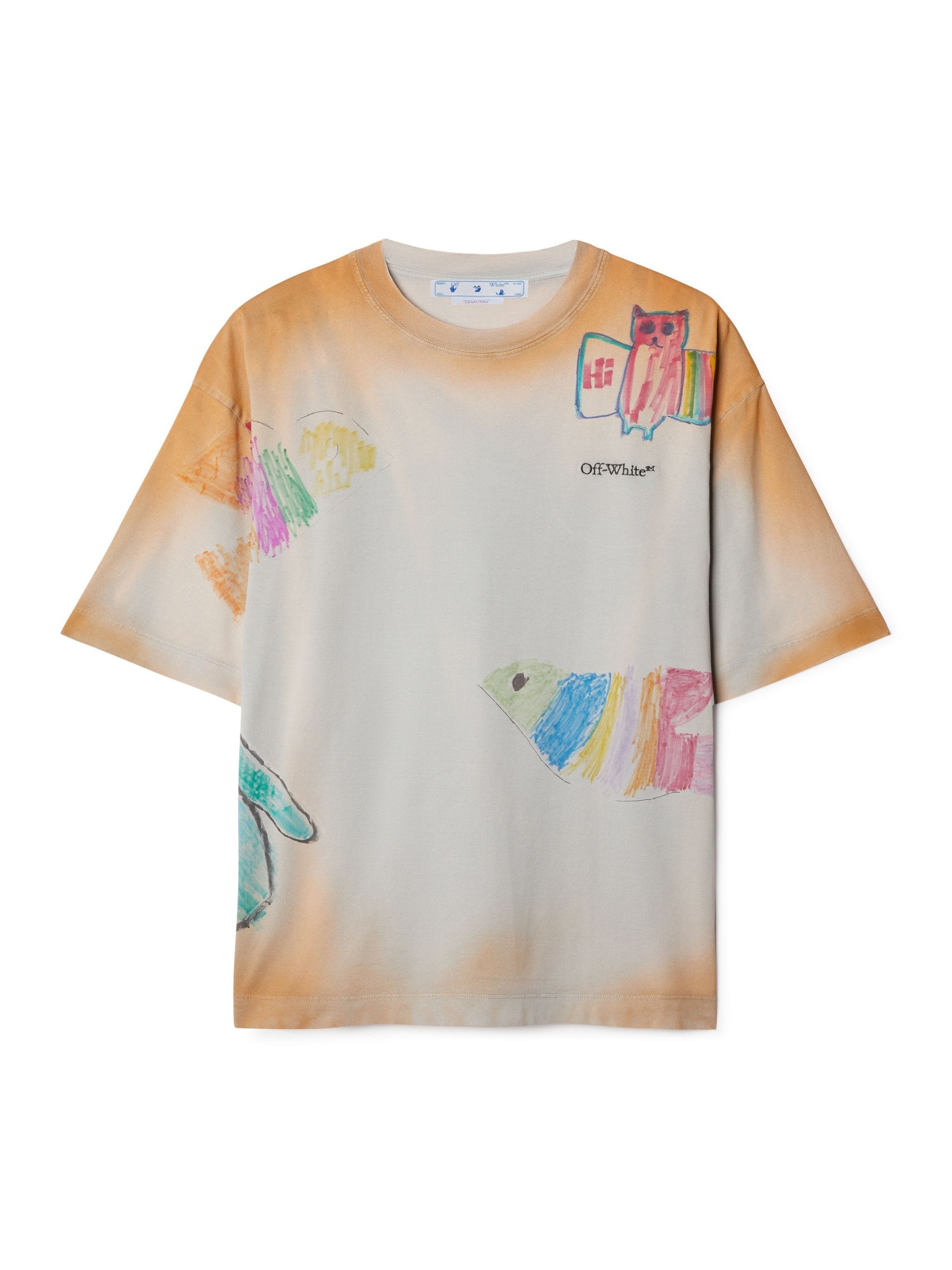 Off White Cartoon Over Skate S s Tee REVERSIBLE