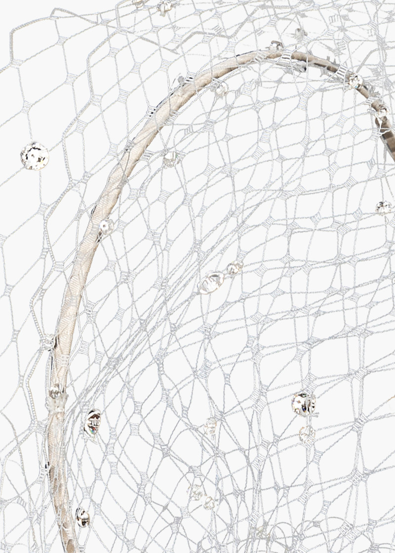 Crystal Beehive Voilette 4