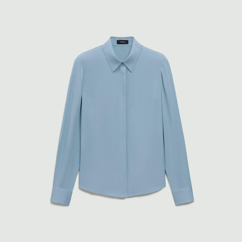 Fitted Shirt in Silk Georgette 1