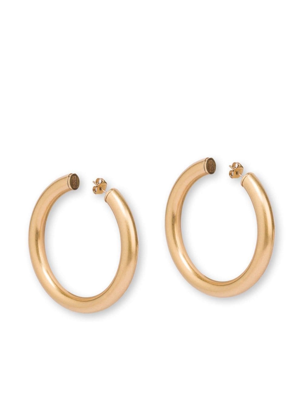 polished hoop earrings - 2