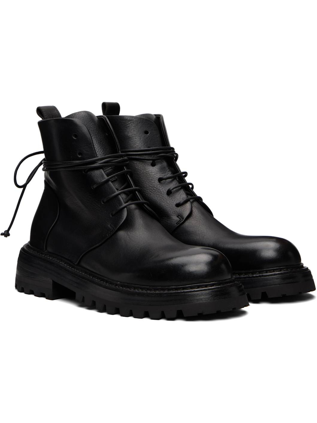 Black Carrucola Combat Boots - 4