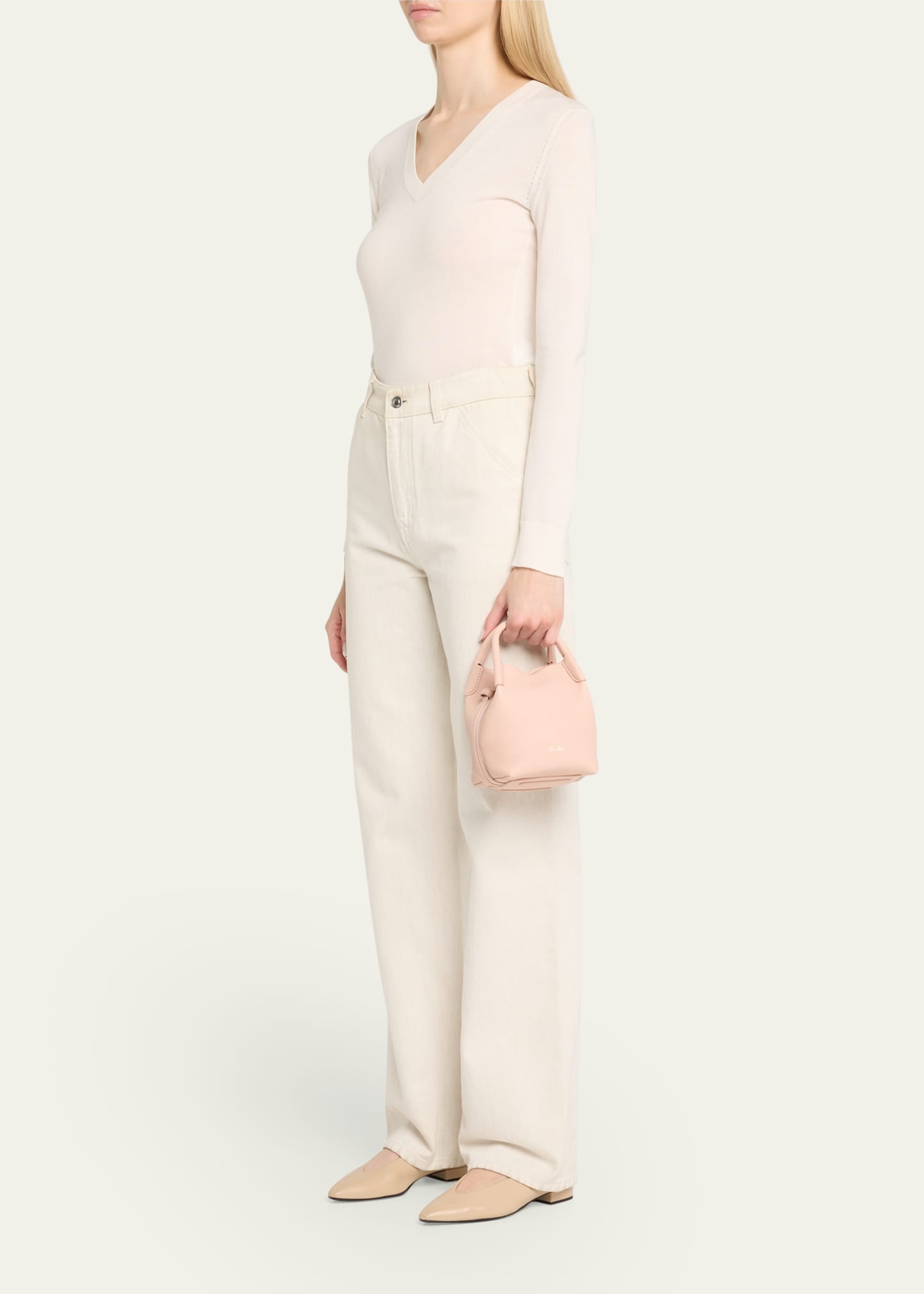 Bale Micro Grain Leather Crossbody Bag - 6