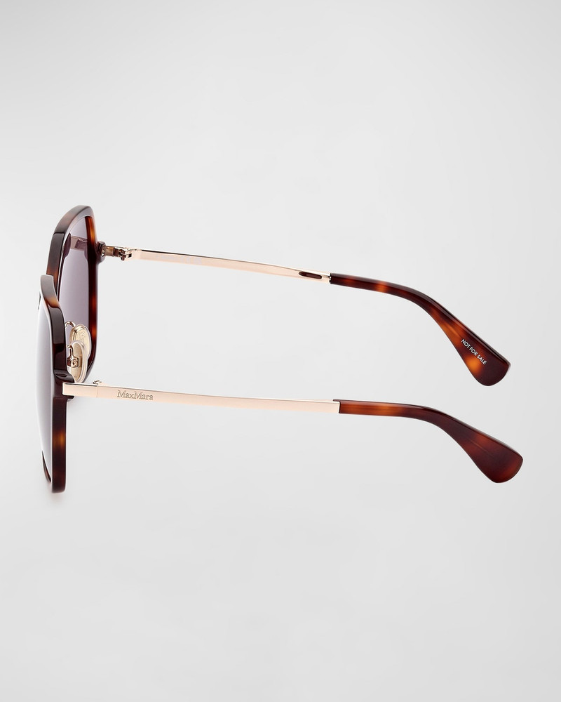 Max Mara Mixed-Media Square Sunglasses outlook