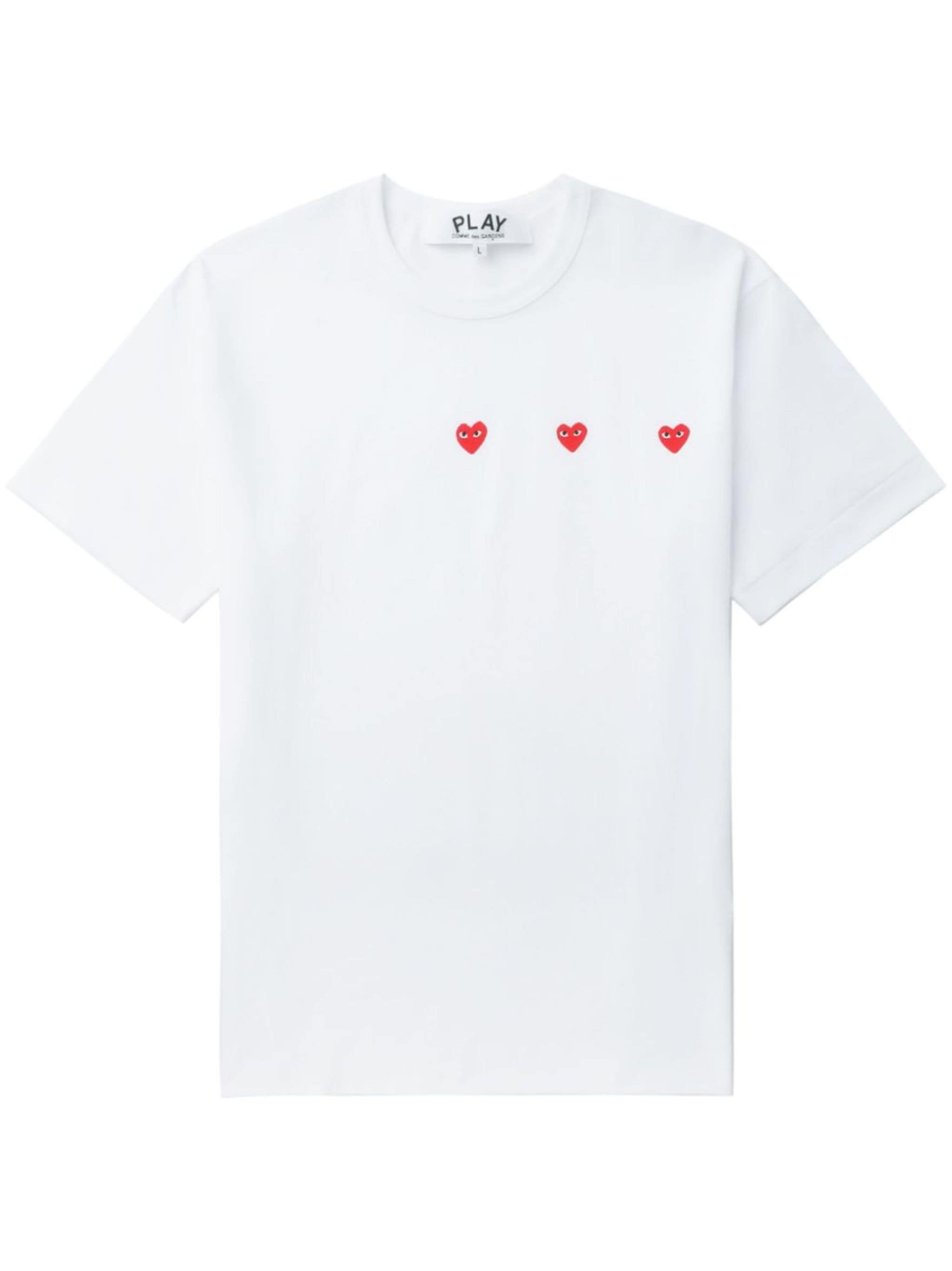 Triple Hearts cotton T-shirt - 1