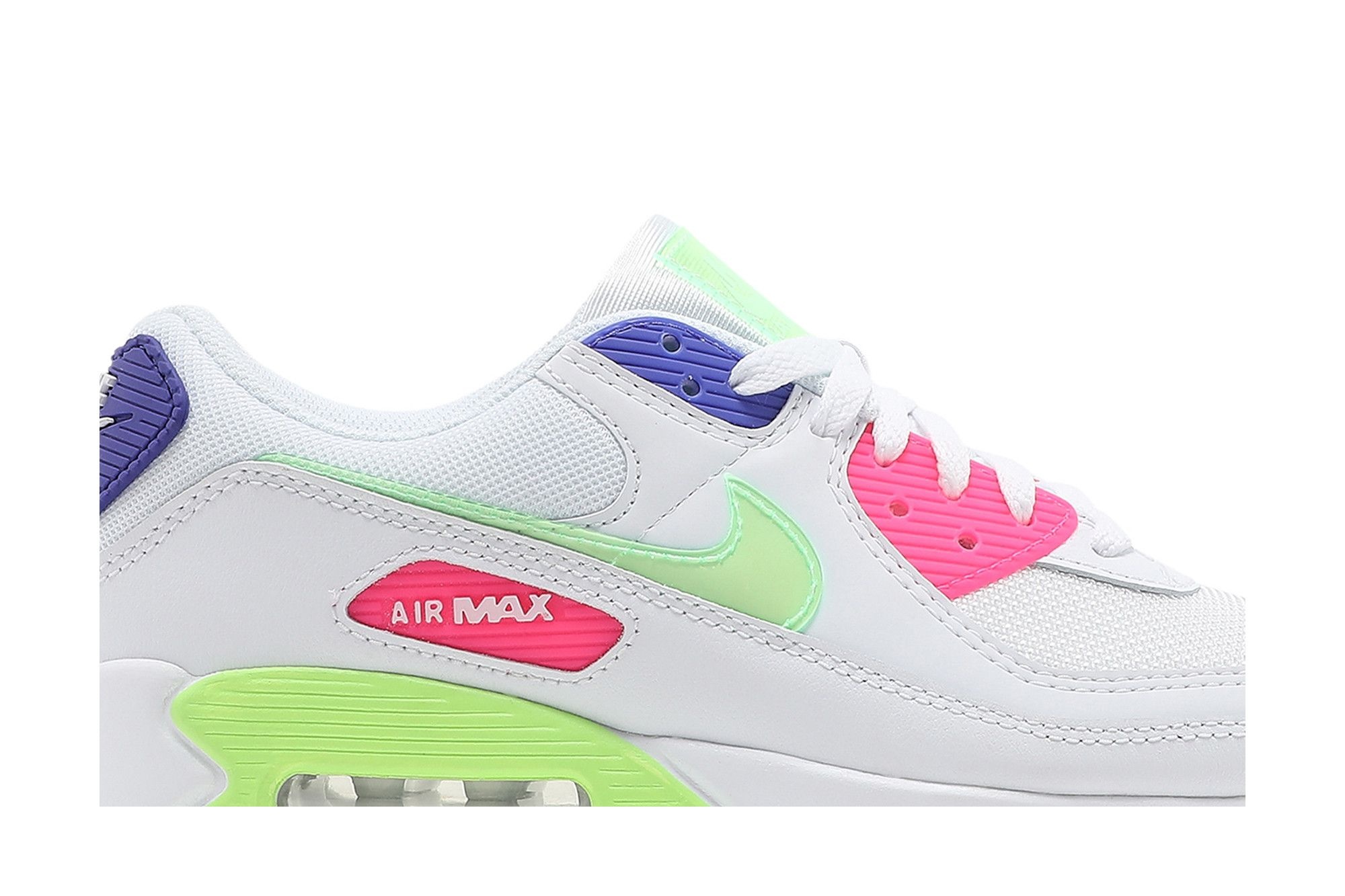 Wmns Air Max 90 'White Indigo Burst Volt' - 2