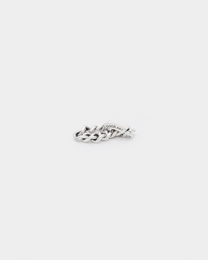 RS-CCID-A GOOD ART HLYWD CURB CHAIN ID RING SIZE A - STERLING SILVER 4