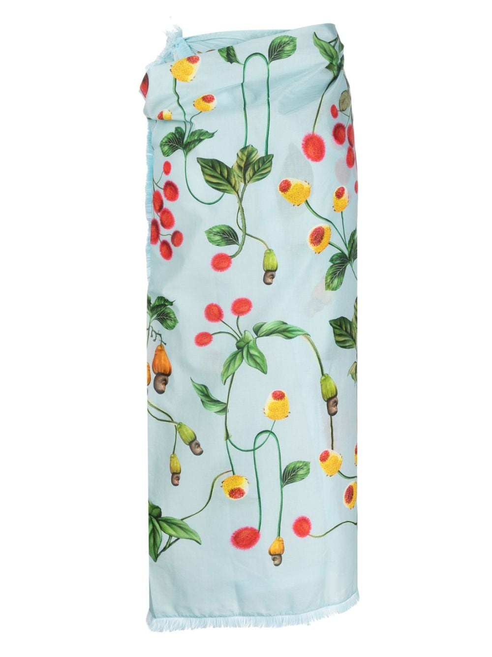 floral-print sarong skirt - 2