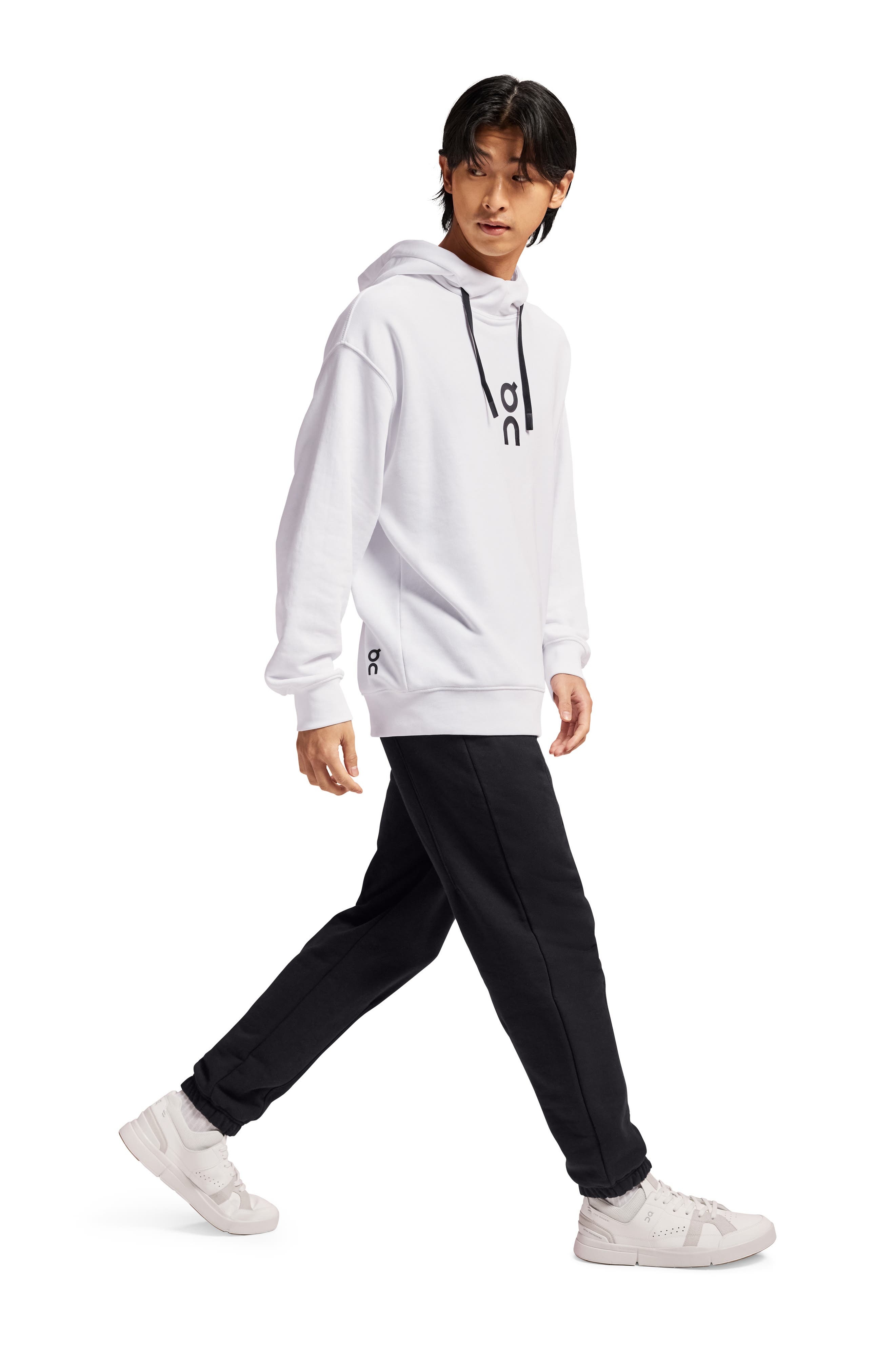 Club Oversize Organic Cotton Blend Hoodie in White at Nordstrom - 6