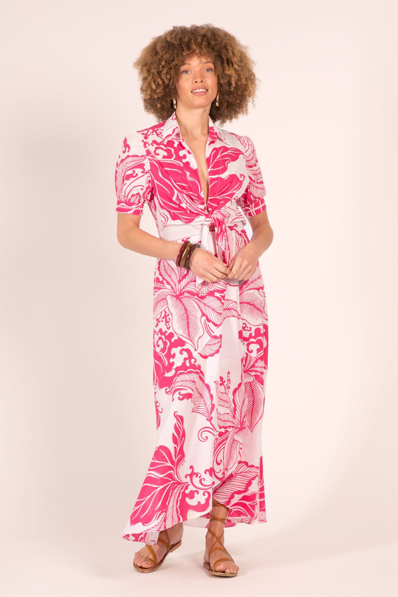 Long Dress Eren - Pink Reef Wave 1