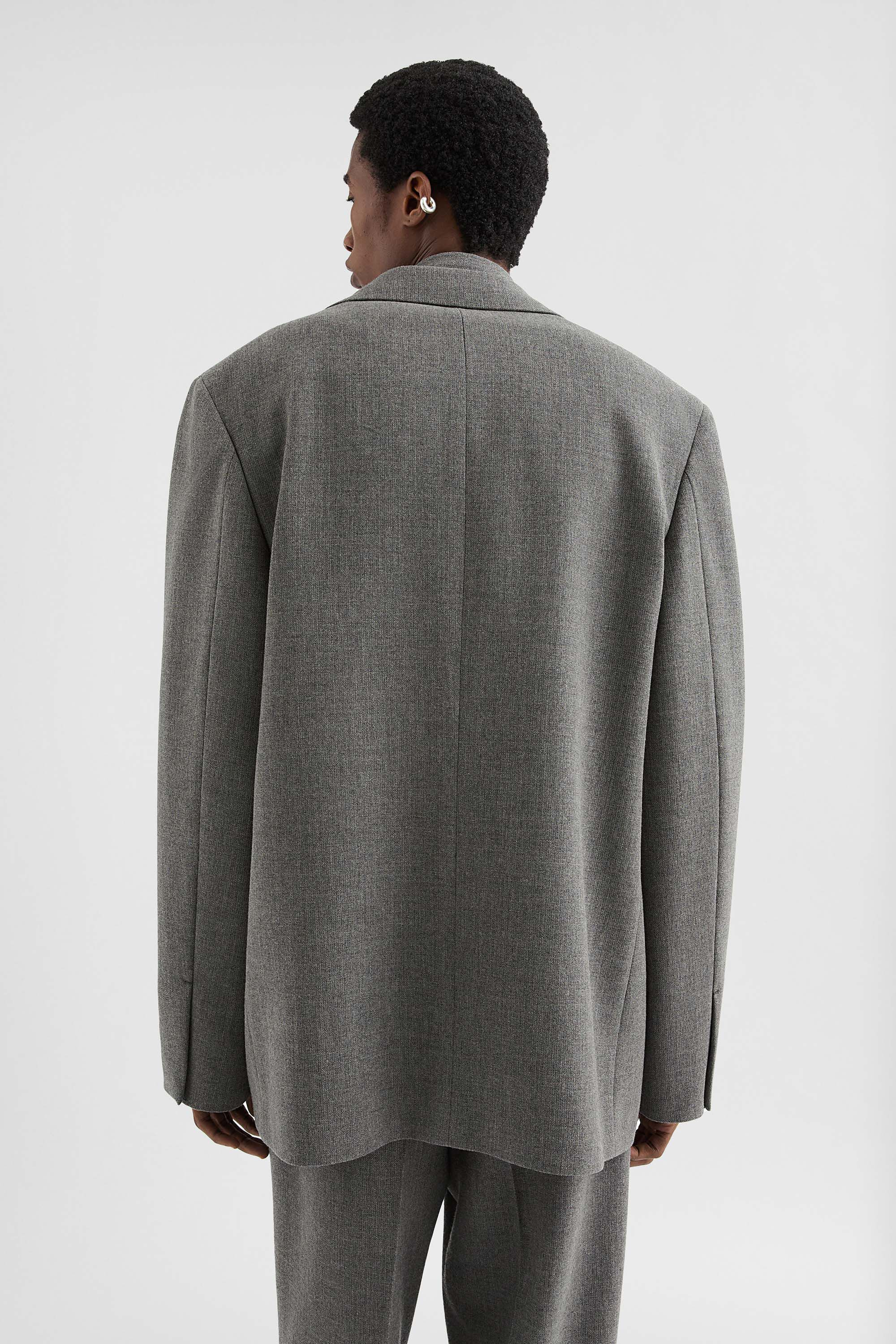 Wool Canvas Tailored Jacket - 3