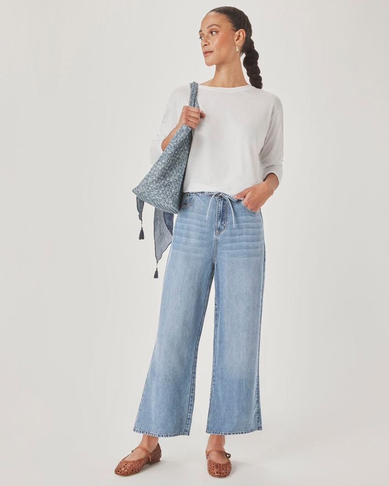 Splendid Lounge Denim Crop Pant outlook