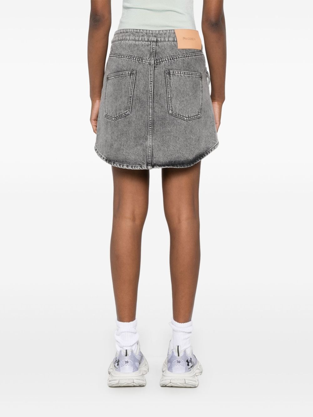 patch-pocket mini skirt - 3