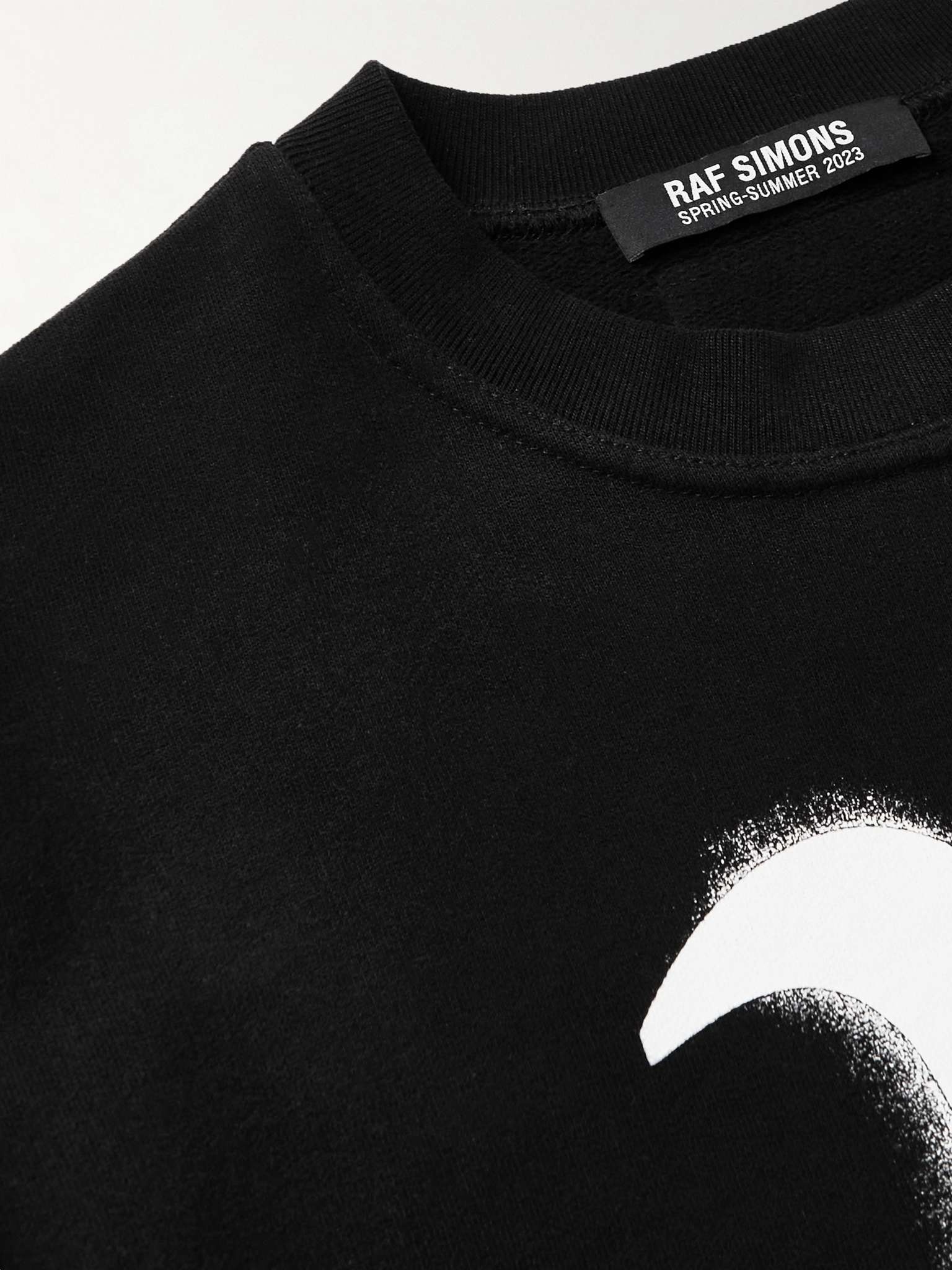 Oversized Leather-Trimmed Logo-Print Cotton-Jersey Sweatshirt - 4