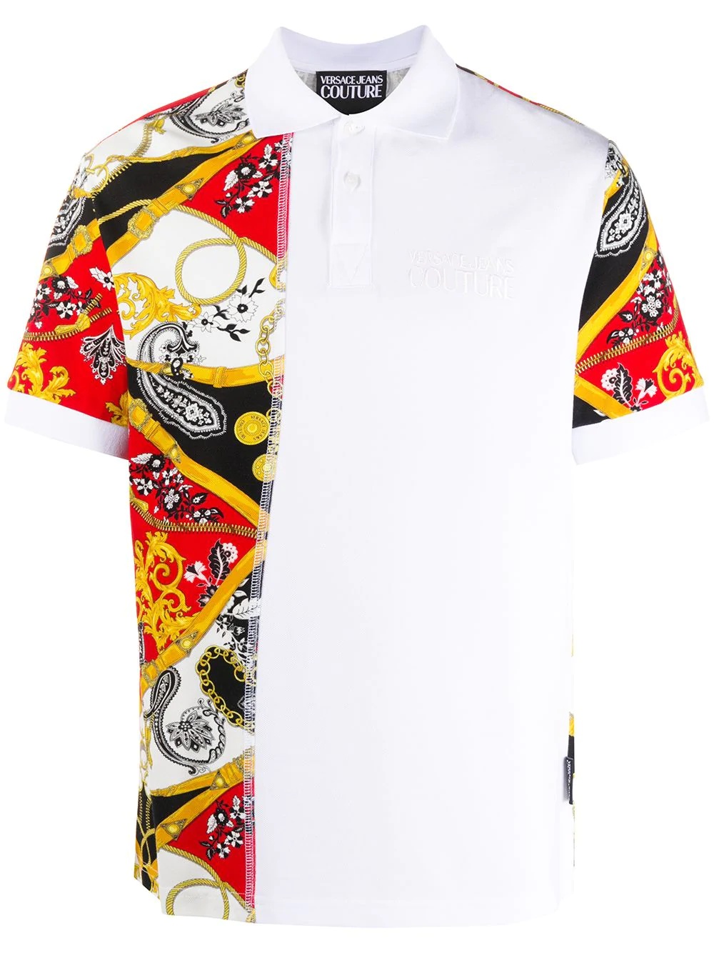 chains-print polo shirt - 1