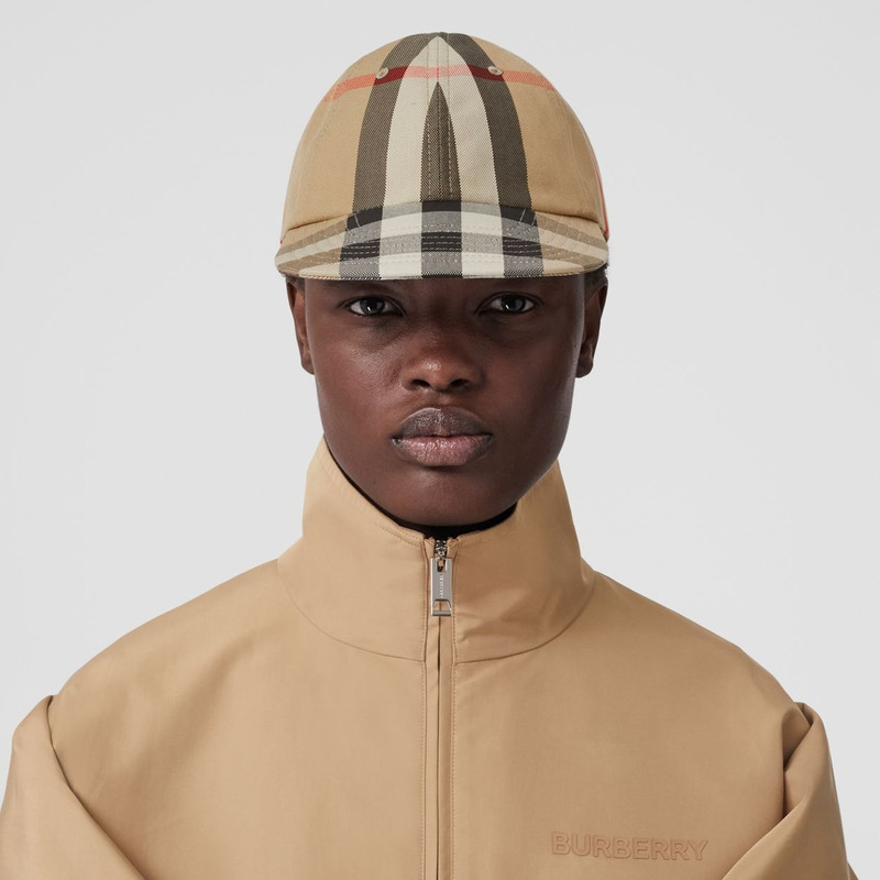 Reversible Vintage Check Cotton Baseball Cap 9