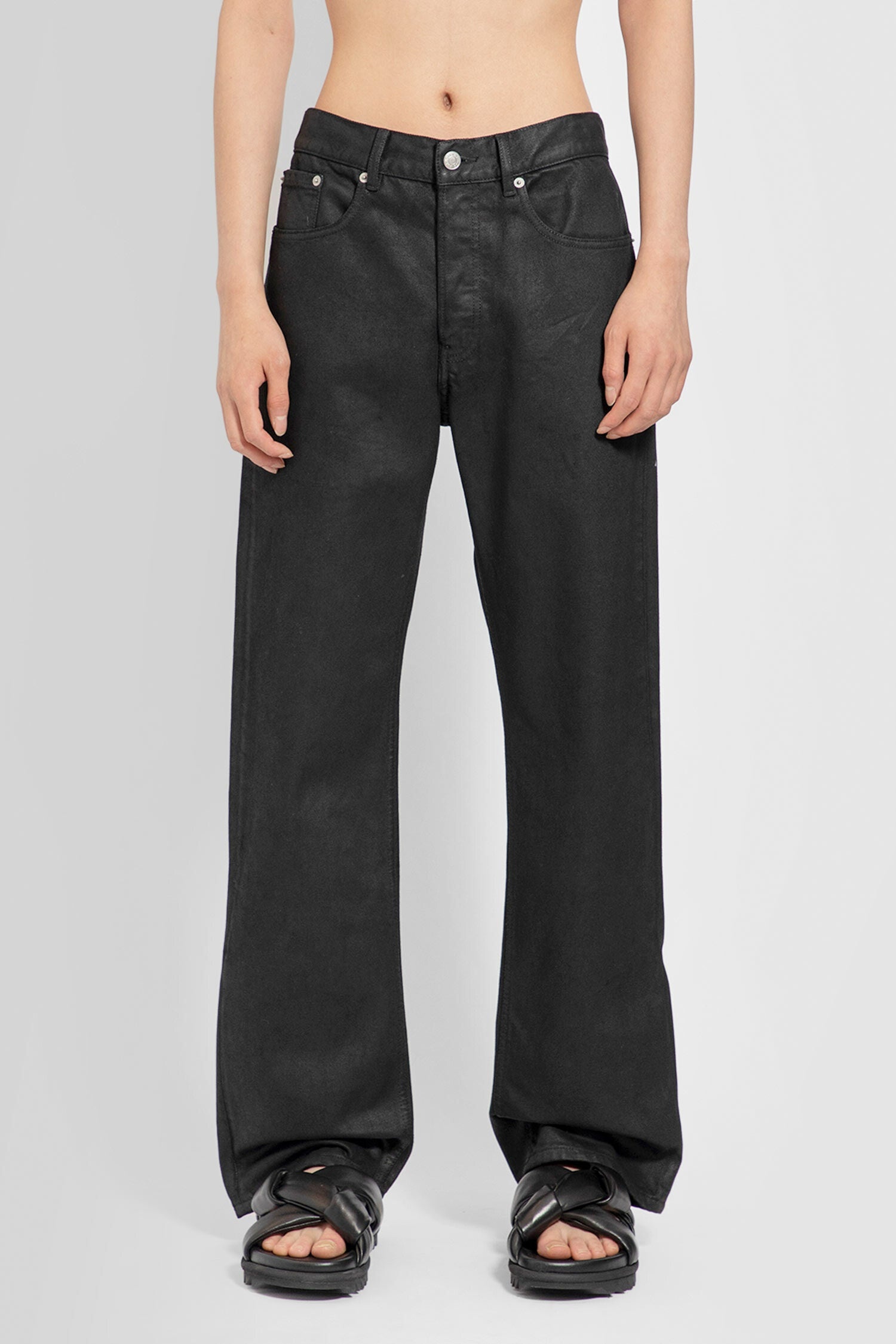 DRIES VAN NOTEN MAN BLACK JEANS - 2