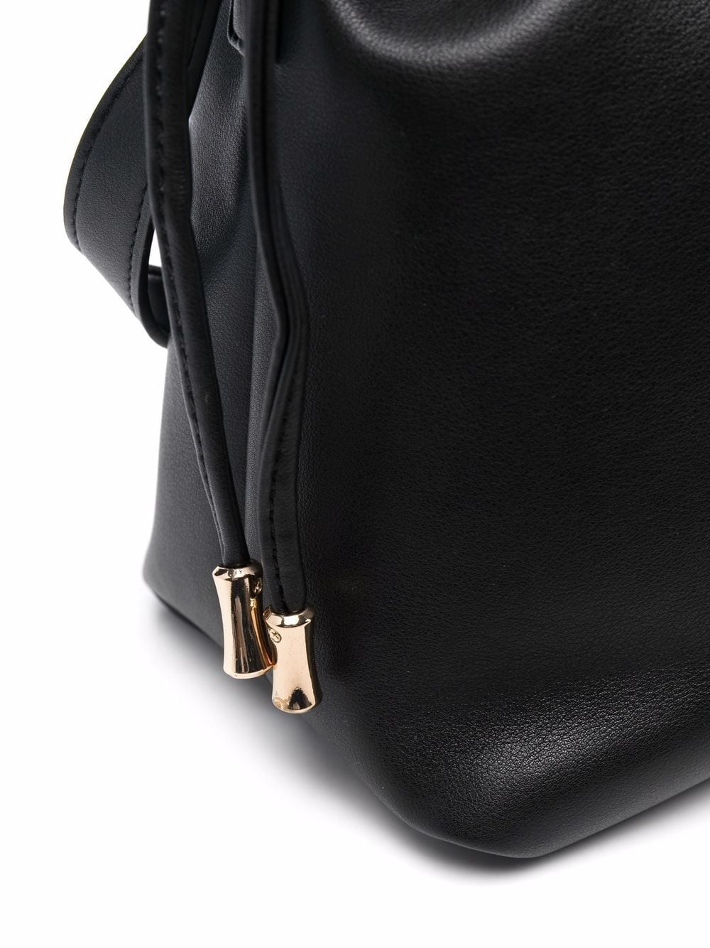 leather-effect drawstring crossbody bag - 4