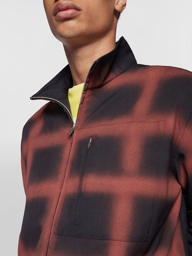 WOOL SHIRT WITH AIRBRUSHED CHECK PATTERN - 4