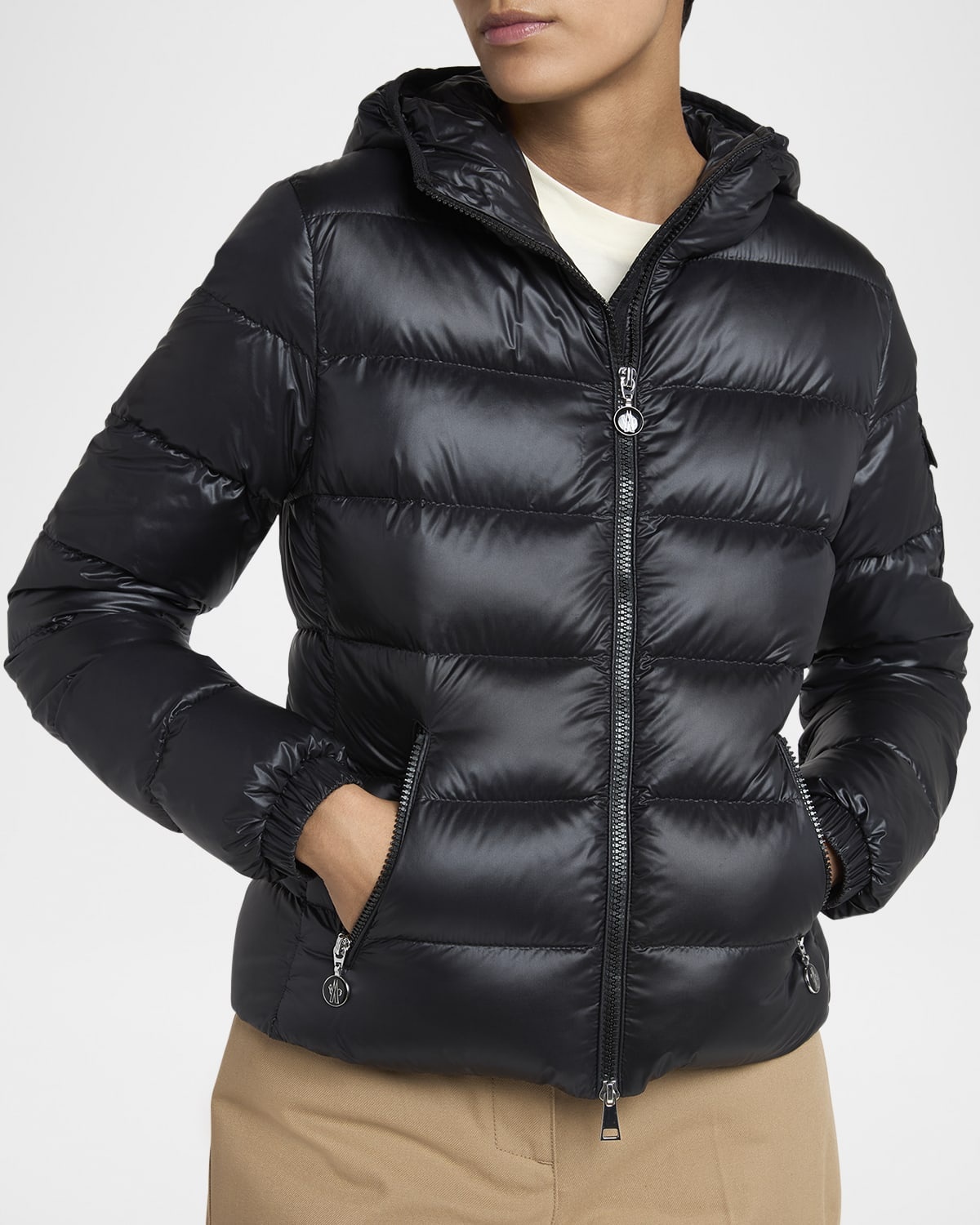 Moncler Gles Hooded Down Jacket | neimanmarcus | REVERSIBLE