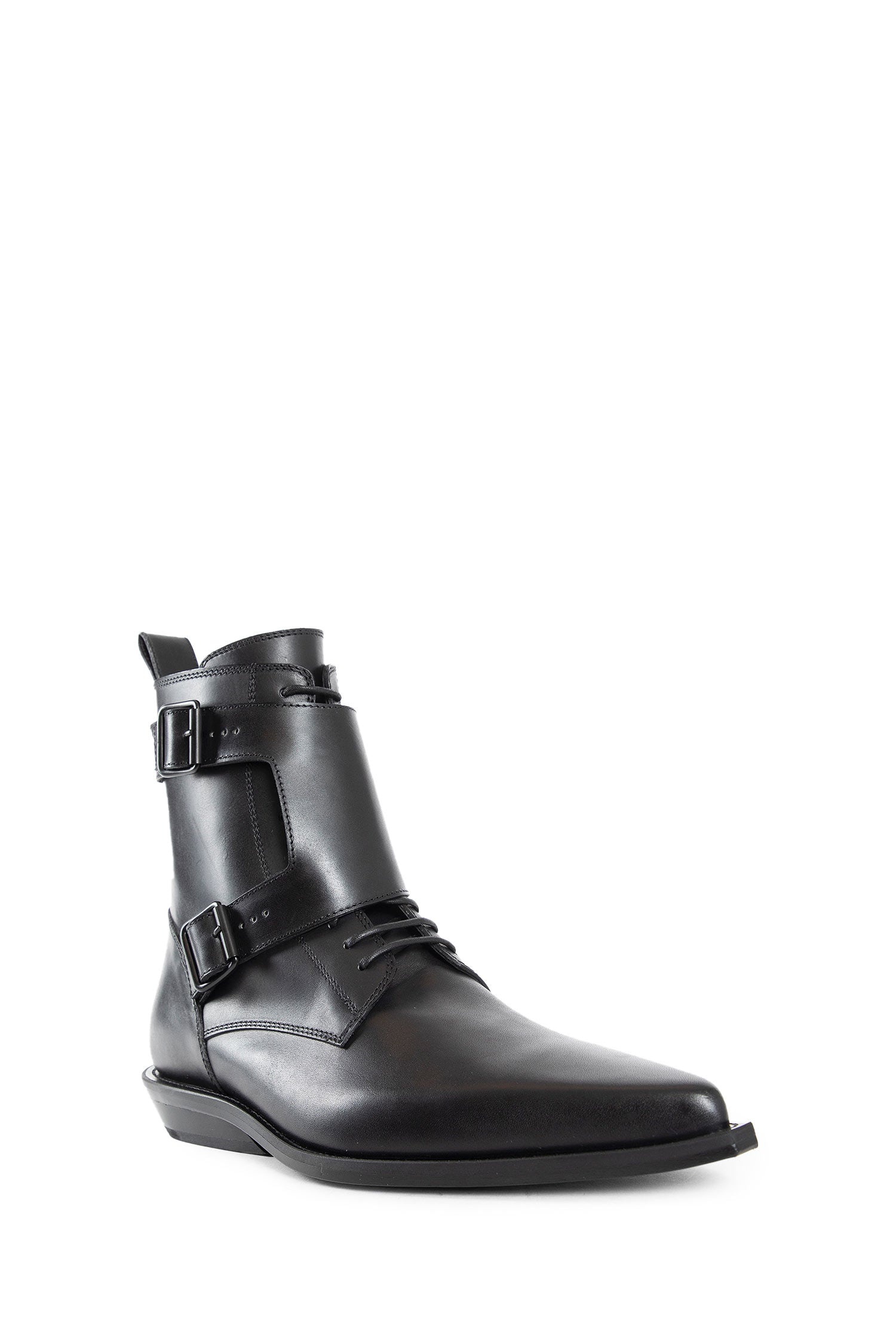 Efro-Pointy-Monkstrap-Ankle-Boots - 2