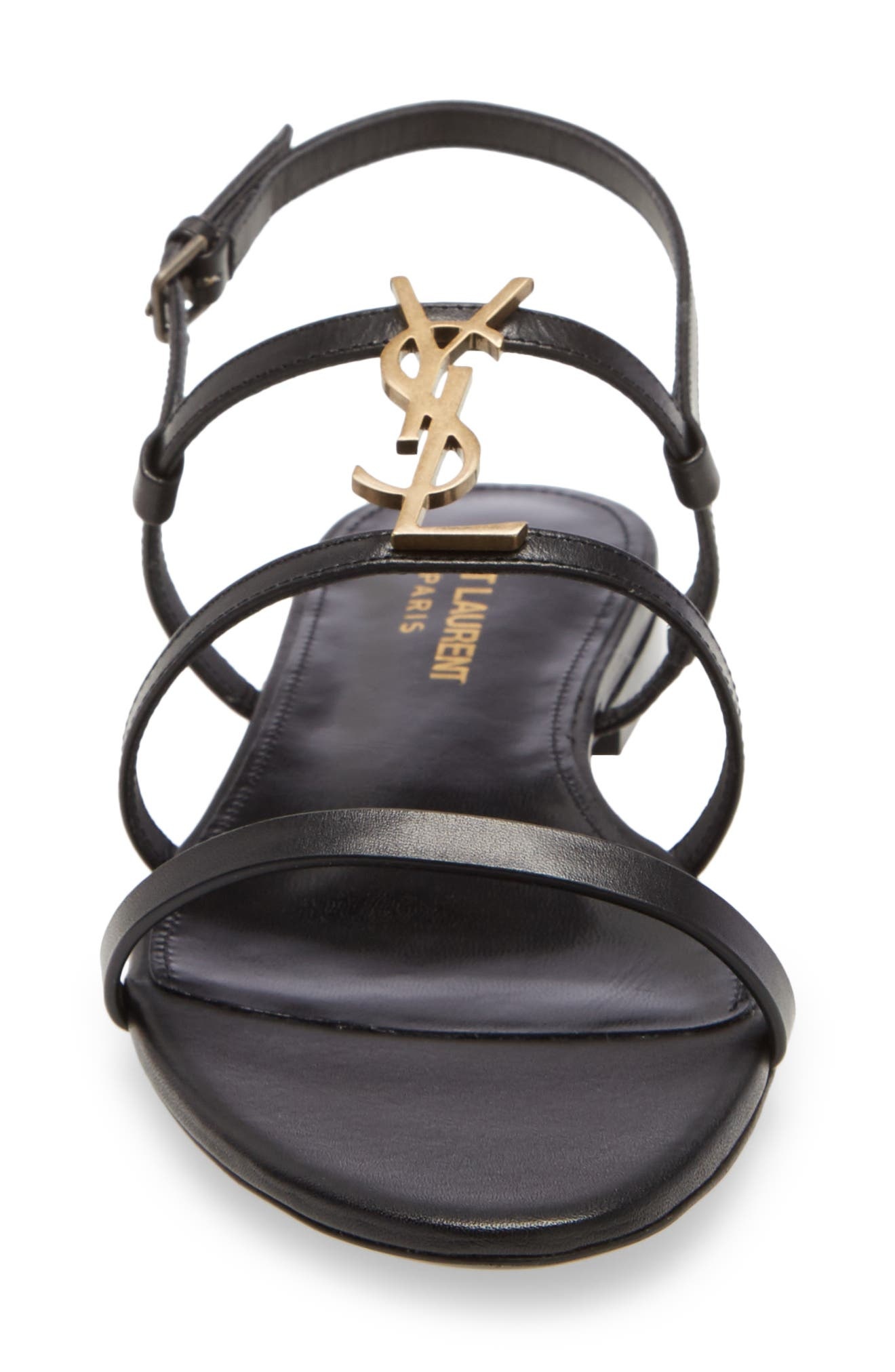 Cassandra YSL Logo Strappy Sandal - 4