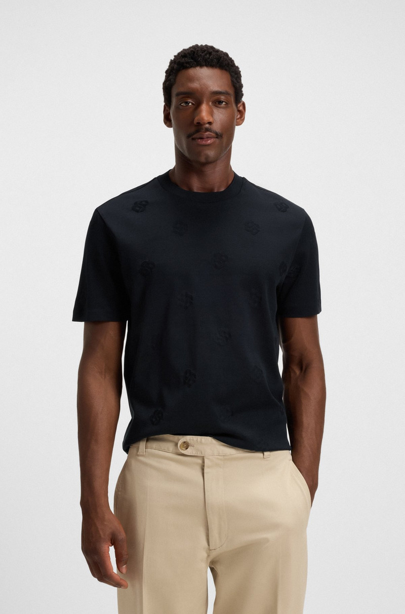 MERCERIZED-COTTON T-SHIRT WITH DOUBLE B MONOGRAMS 2