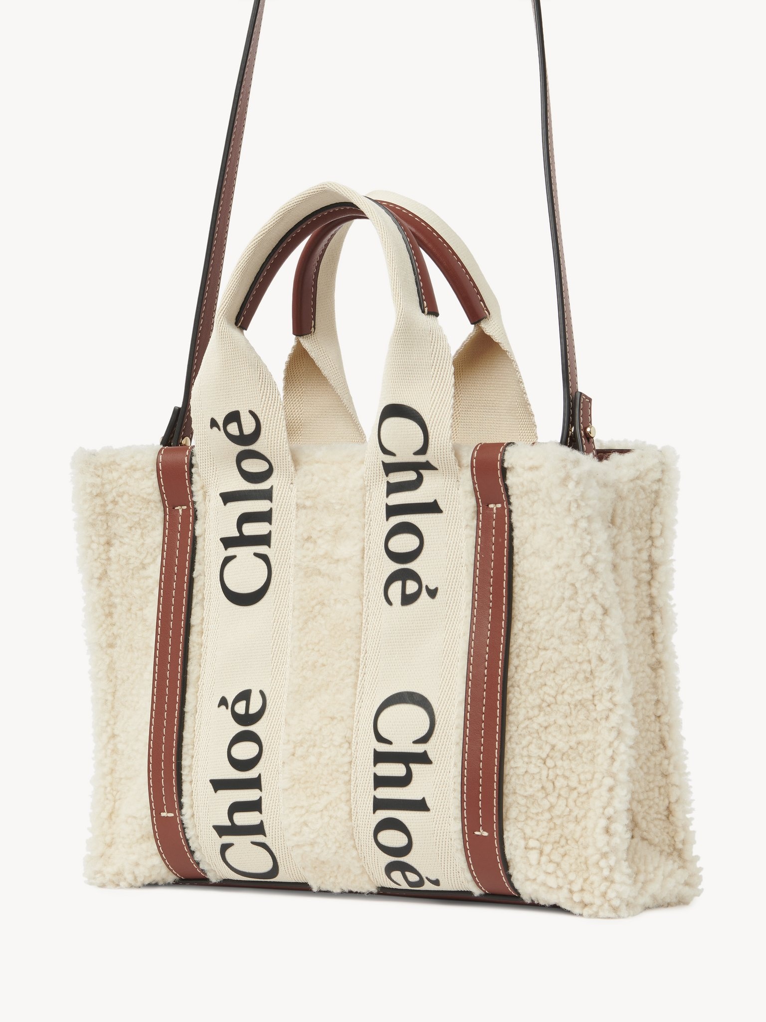 SMALL WOODY TOTE BAG WITH STRAP - 4