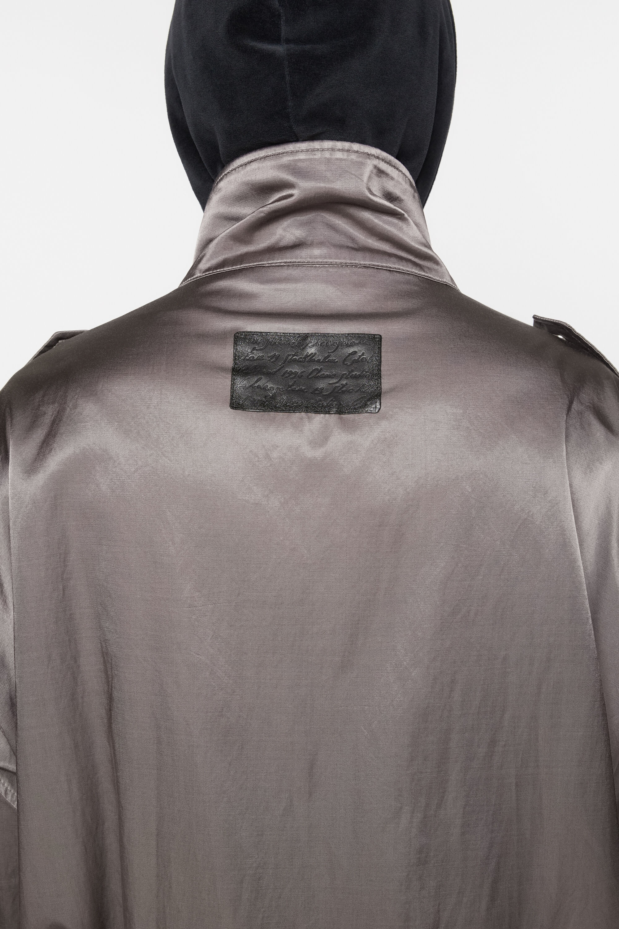 Satin jacket - Mid Grey - 5