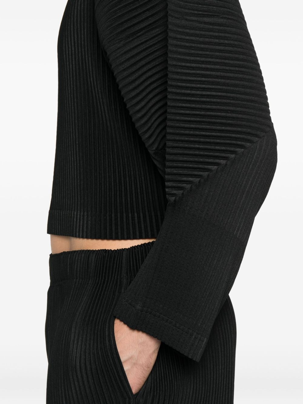 Mc June pleated high-neck T-shirt - 5