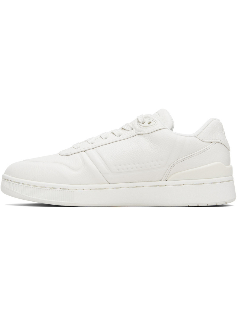 LACOSTE White T-Clip Shield Sneakers outlook
