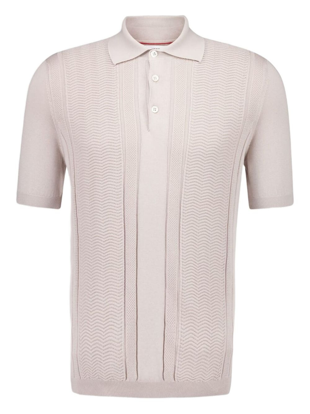 jacquard-knit polo shirt - 1