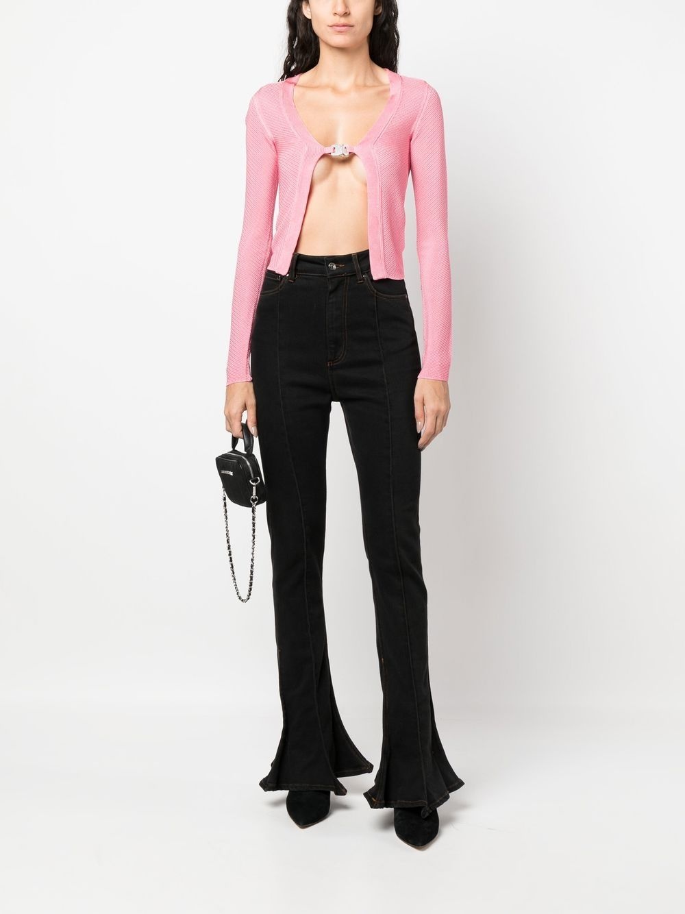 ribbed-knit cardigan - 2