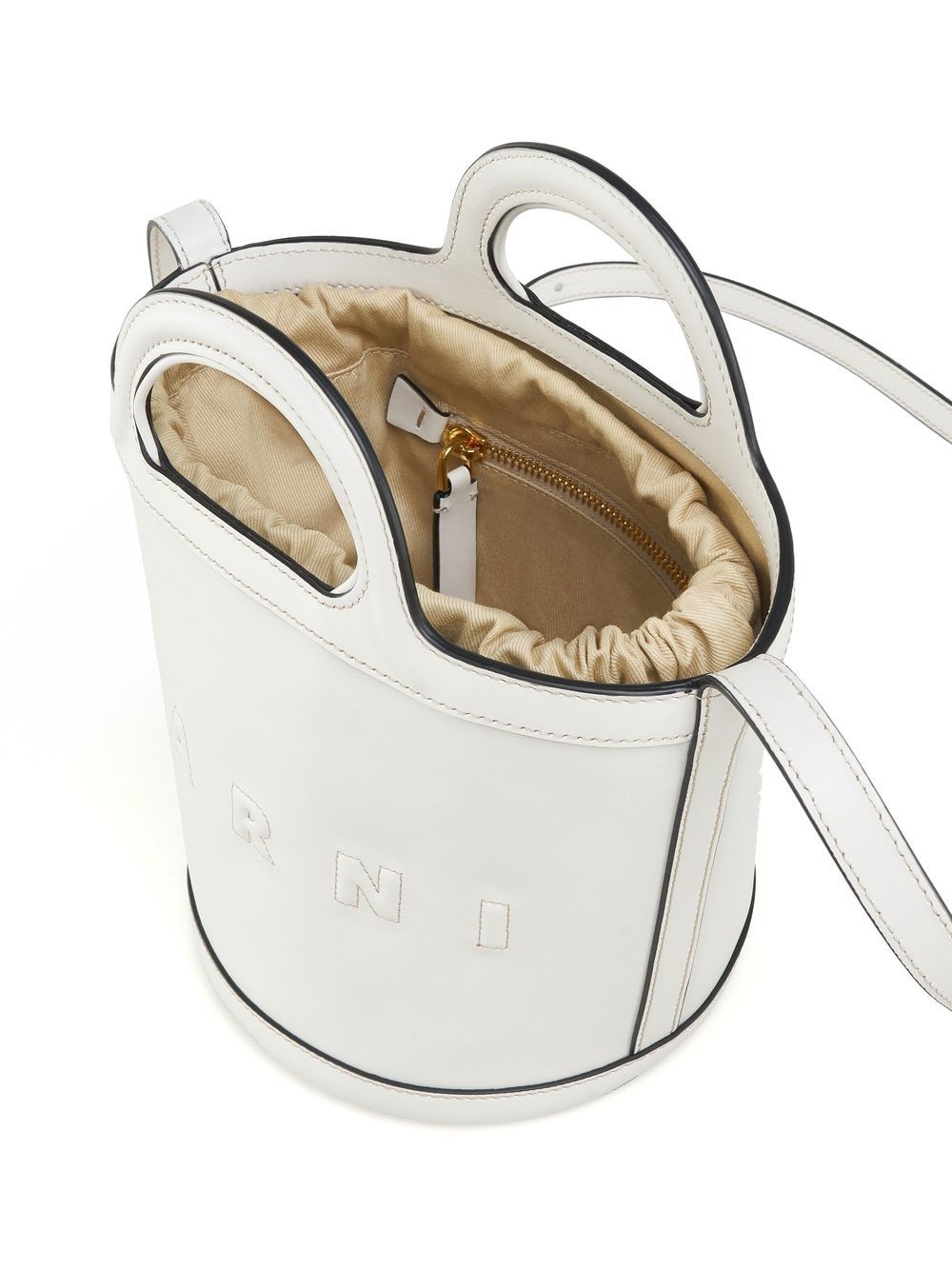 logo-embroidered bucket tote bag - 4