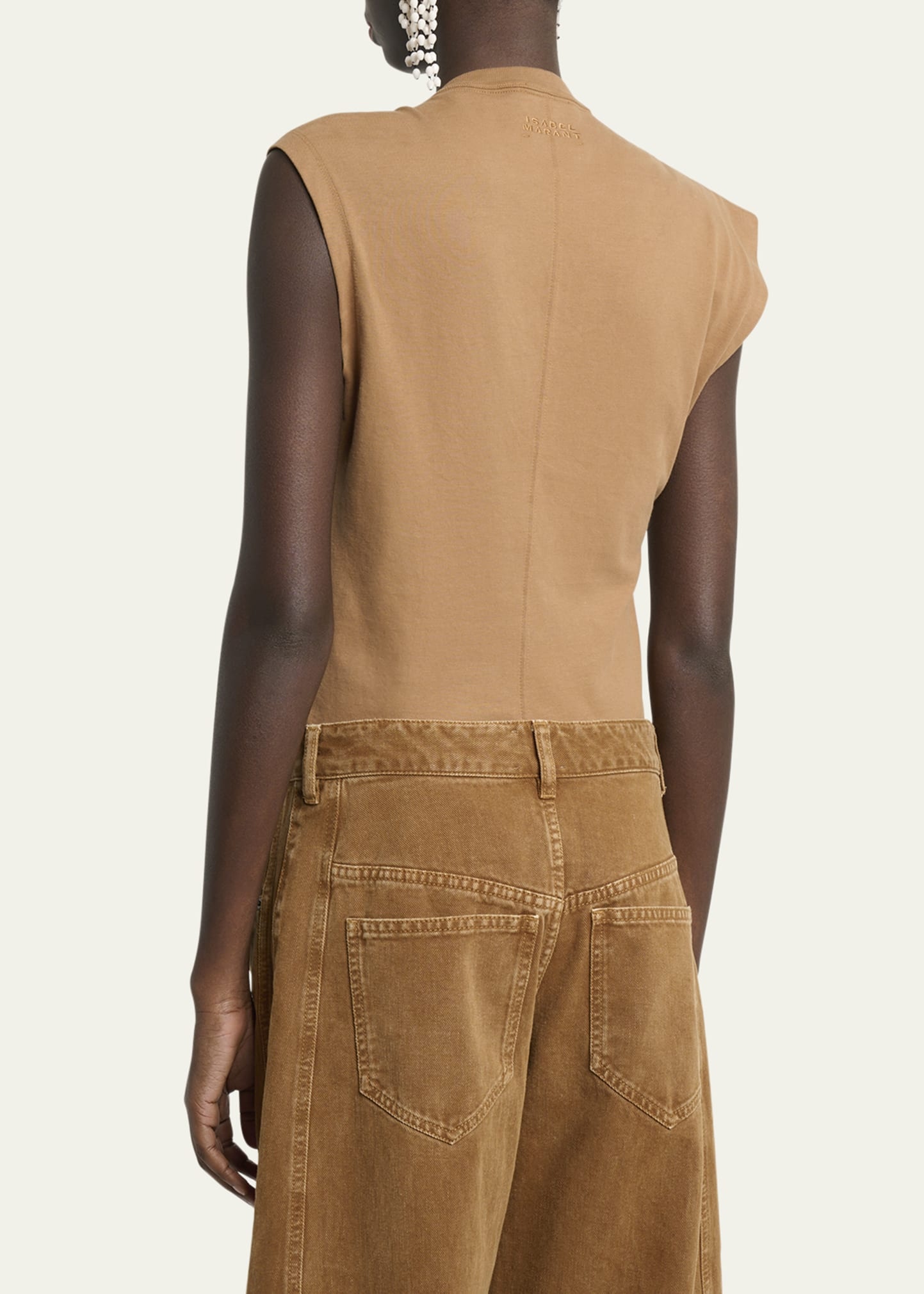 Nayda Asymmetric Cotton T-Shirt - 3
