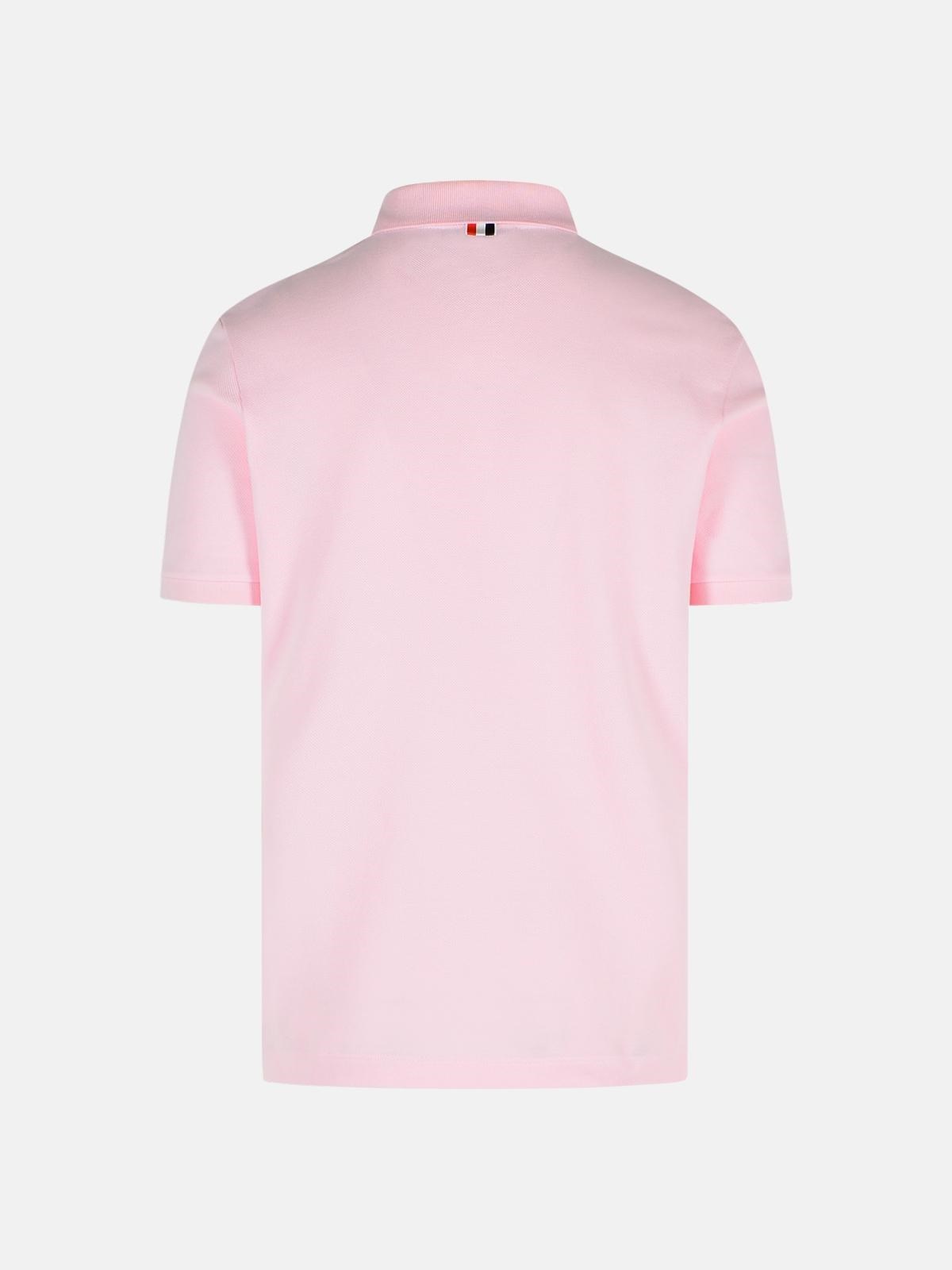 【送料&関税込】Thom Browne Pink Cotton Polo Shirt Thom Browne PINK COTTON POLO SHIRT | lungolivigno | REVERSIBLE